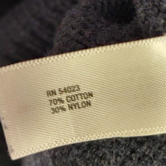 Gap Mock Sweater Womens L Dark Blue Pullover Sweatshirt Turtle Neck Knit - Picture 7 of 8